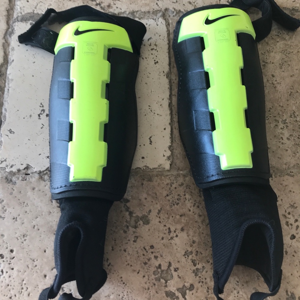 Women’s soccer shin guards.